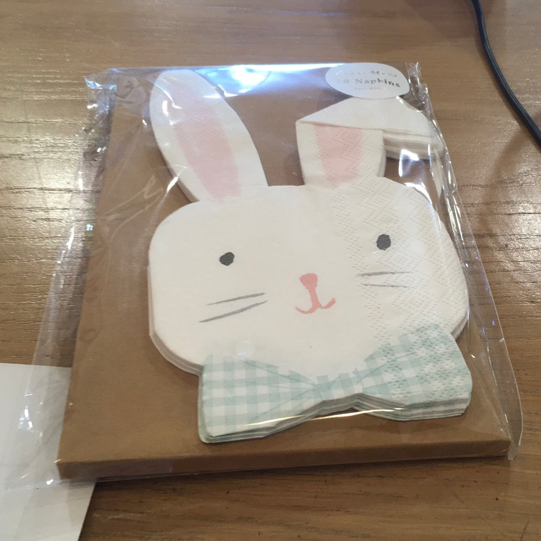 Easter bunny napkin