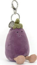 Load image into Gallery viewer, Jellycat Vivacious Eggplant Bag Charm