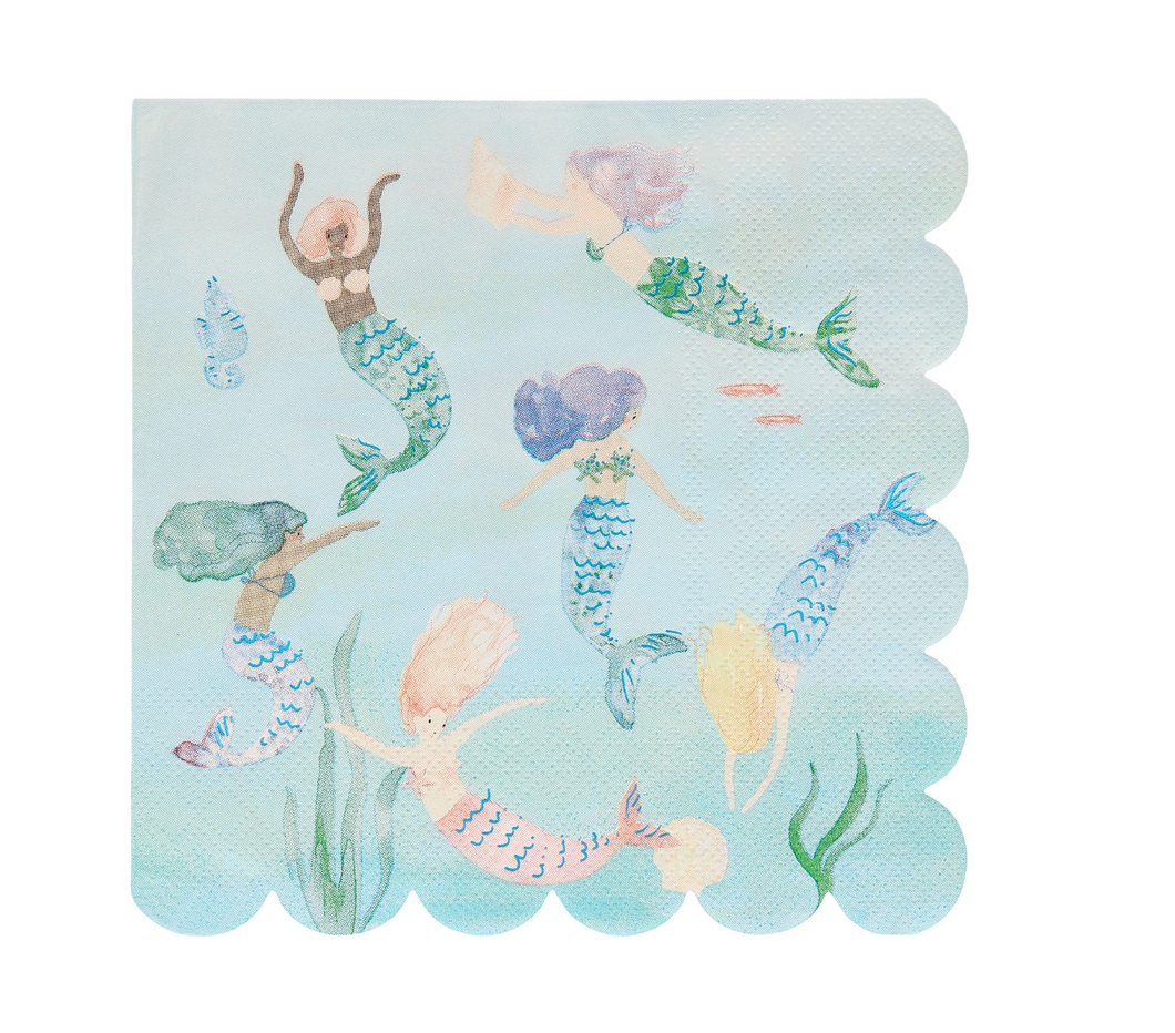 Meri Meri Mermaids Swimming Napkins