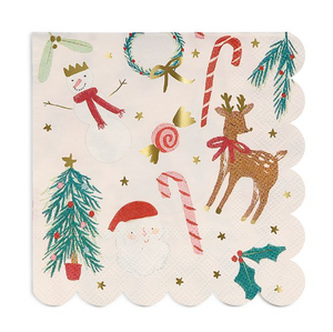 Meri Meri Festive Motif Small Napkins