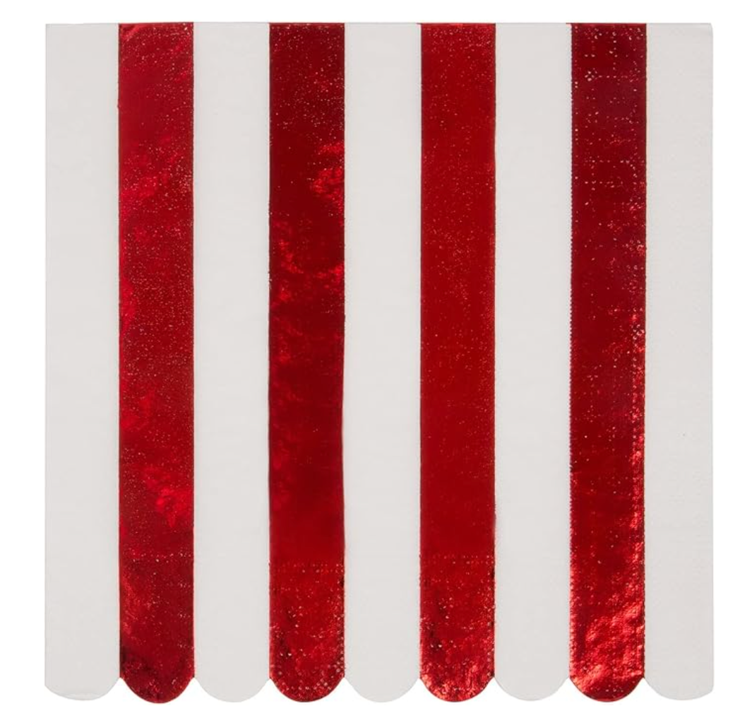 Meri Meri Red Stripe Cocktail Napkins
