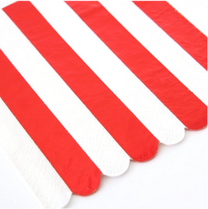 Meri Meri Red Stripe Cocktail Napkins