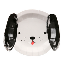 Load image into Gallery viewer, Meri Meri Dog Plate Black &amp; White