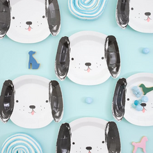 Load image into Gallery viewer, Meri Meri Dog Plate Black &amp; White
