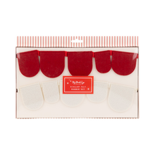 Load image into Gallery viewer, My Mind’s Eye - BEC1104 - Red and Cream Scalloped Felt Banner Set