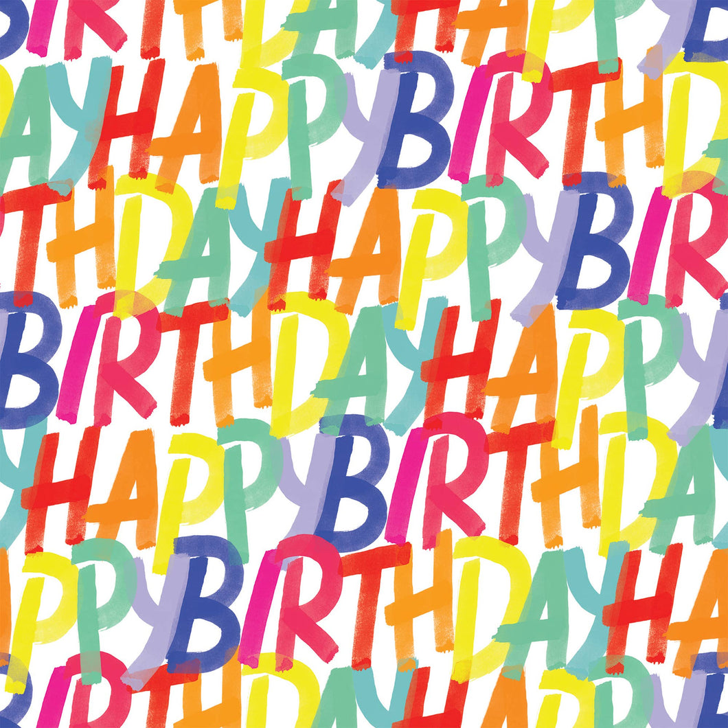Jillson & Roberts - Rainbow Birthday Gift Wrap - Roll