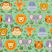 Load image into Gallery viewer, Jillson &amp; Roberts - Jungle Animals - Wrap - Rolls