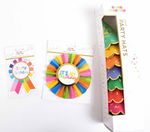 Load image into Gallery viewer, Party Partners - Rainbow It's My Birthday Paper Badge