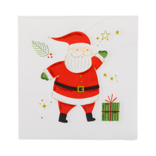 Load image into Gallery viewer, My Mind’s Eye - PLNP660 - Christmas Icons Scallop Cocktail Napkin Set