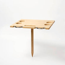 Load image into Gallery viewer, Sunnylife - Portable Wine and Cheese Table Le Weekend Natural