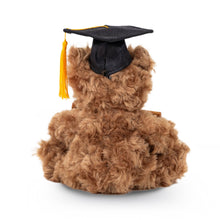 Load image into Gallery viewer, Plushland - 6″ Graduation Mocha Bear Plush with Graduates Cap &amp; Suitcase