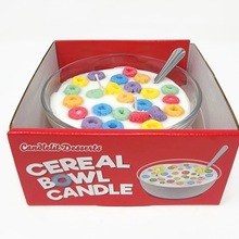Load image into Gallery viewer, Candlelit Desserts - Fruit Loop Scented Cereal Bowl Candle