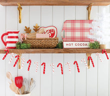 Load image into Gallery viewer, My Mind’s Eye - PLHB55 - Puffy Felt Candy Cane Banner