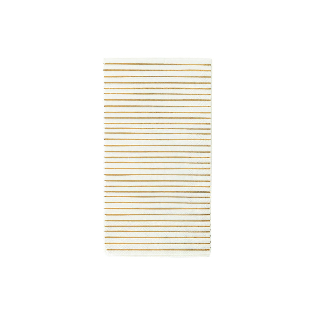 My Mind’s Eye - PGB945 - Gold Stripe Dinner Napkin