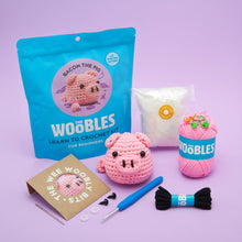 Load image into Gallery viewer, The Woobles - Bacon the Pig Beginner Crochet Kit