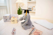 Load image into Gallery viewer, Plushland - 10" Graduation Elephant Stuffed Animal with Cap &amp; Diploma