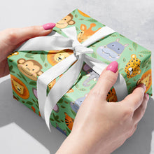 Load image into Gallery viewer, Jillson &amp; Roberts - Jungle Animals - Wrap - Rolls