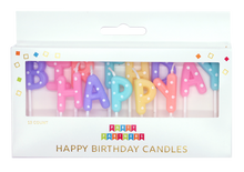 Load image into Gallery viewer, Party Partners - Happy Birthday Pastel Dotted Letter Candle Set