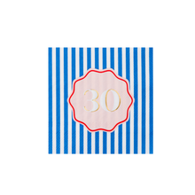 Load image into Gallery viewer, Bonjour Fête - 30TH BIRTHDAY COCKTAIL NAPKINS