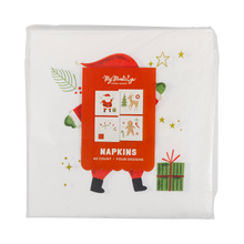 Load image into Gallery viewer, My Mind’s Eye - PLNP660 - Christmas Icons Scallop Cocktail Napkin Set
