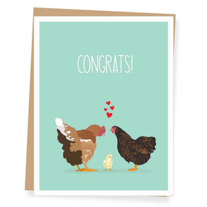 Apartment 2 Cards - Chickadee New Baby Card