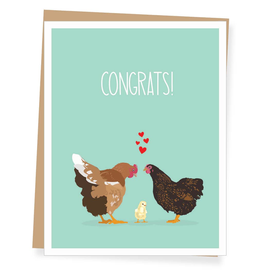 Apartment 2 Cards - Chickadee New Baby Card