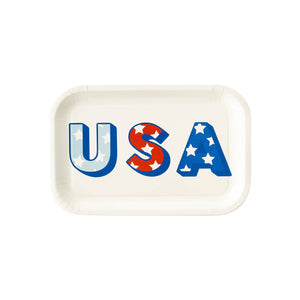 My Mind’s Eye - PLTS365G-MME - USA Shaped Paper Plate
