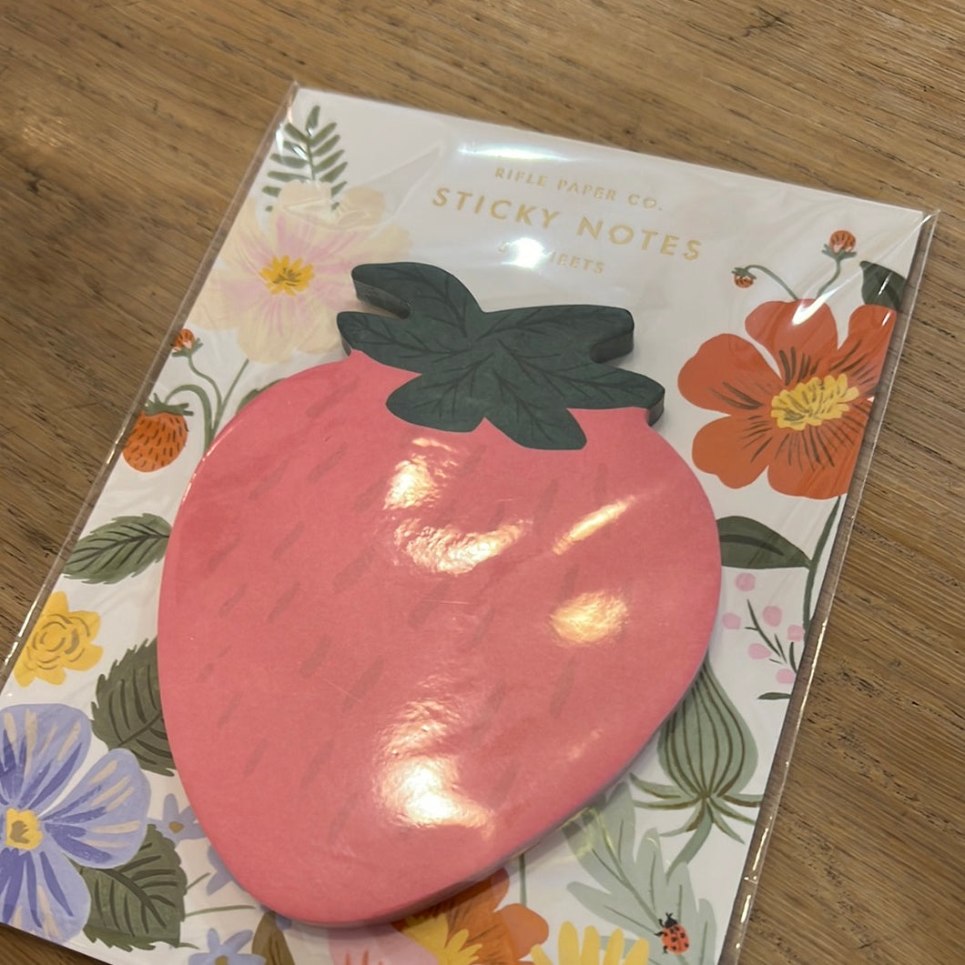 Rifle Sticky Note.  Lemon. Strawberry.