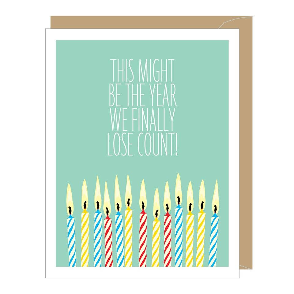 Apartment 2 Cards - Lost Count Greeted Birthday Card