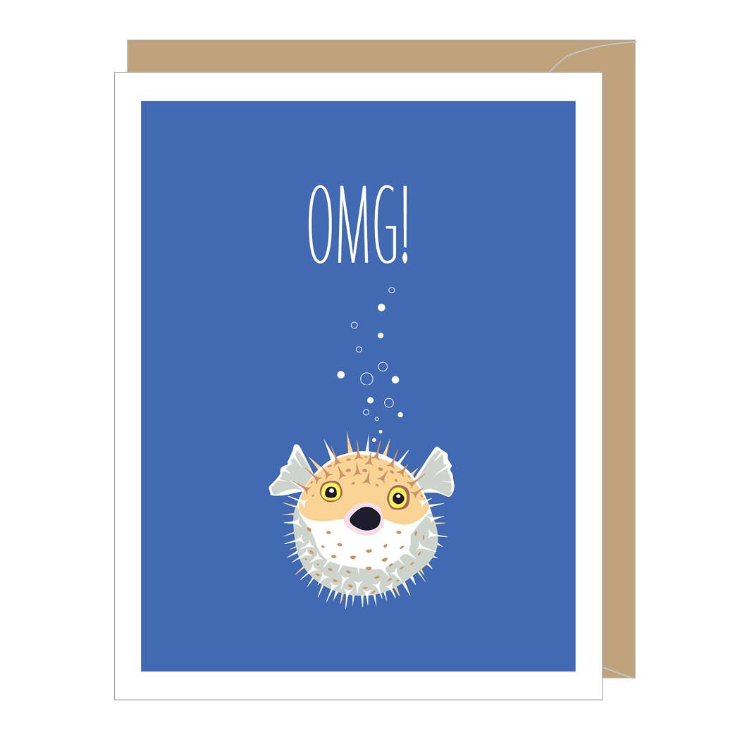 Apartment 2 Cards - Blowfish Greeted Birthday Card