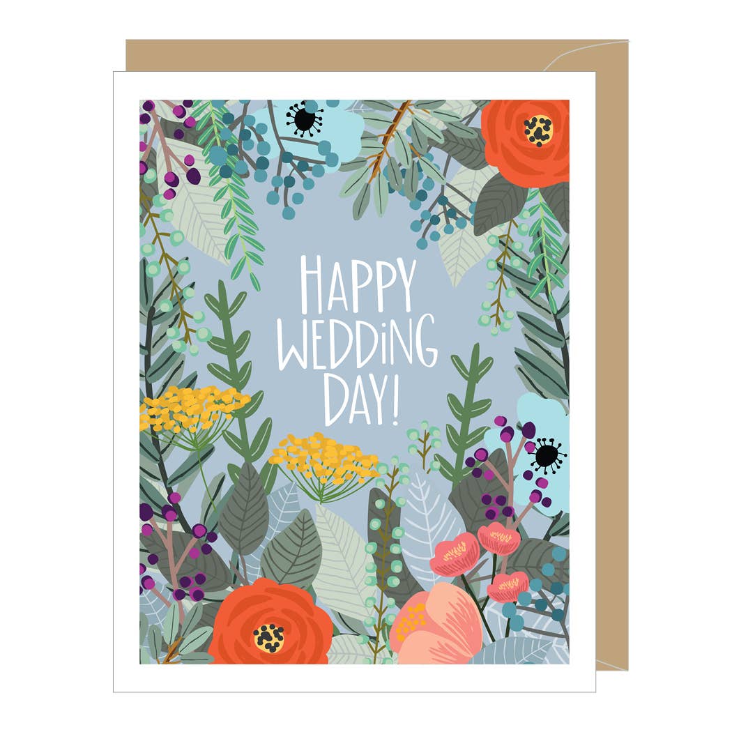 Apartment 2 Cards - Floral Wedding Card