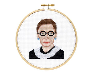 The Stranded Stitch - Ruth Bader Ginsburg Cross Stitch Kit