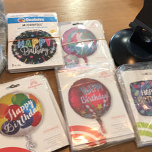 Load image into Gallery viewer, Mylar happy birthday balloon 17-18 in