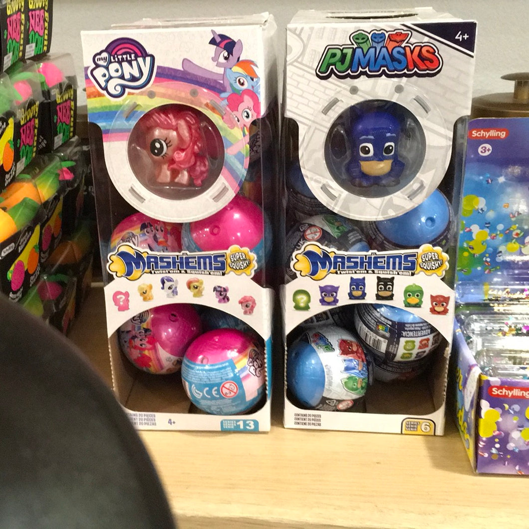 Mash ‘Ems Pj Mask.  My Little Pony