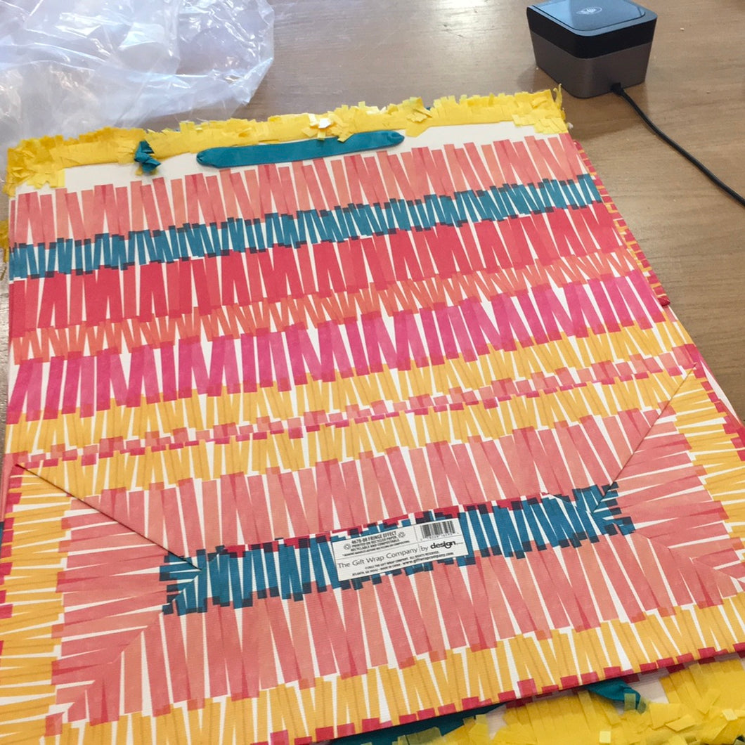 The gift wrap company fringe effect bag