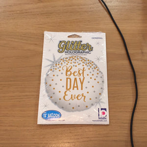 Best day ever Mylar 18” balloon