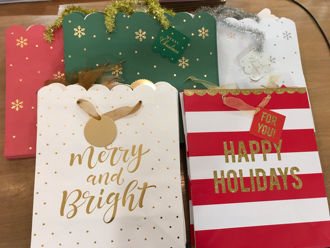 Large Christmas Holiday gift bag