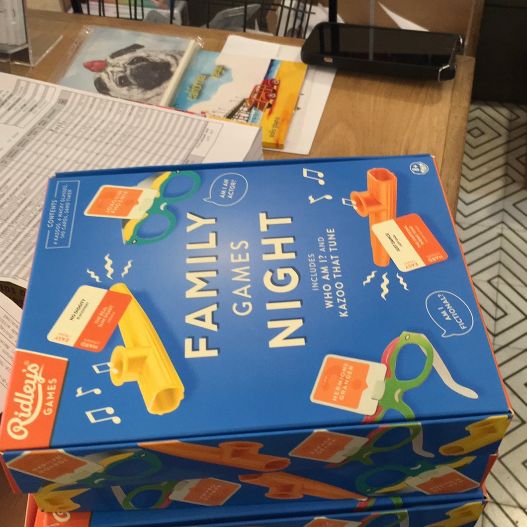 Family games night Ridley’s games