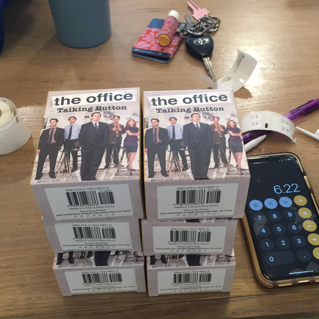 The office talking button