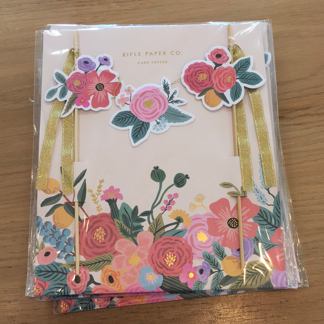 Rifle Paper Cake Topper