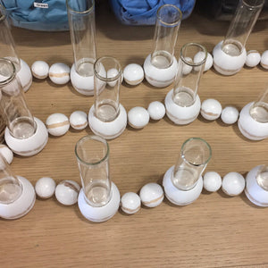 Mud pie connected vases
