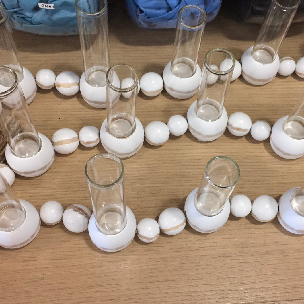 Mud pie connected vases