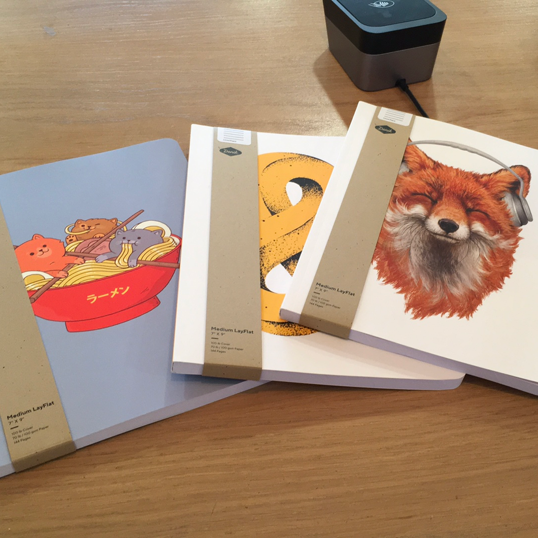 Denik medium lay flat notebook