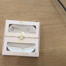 Load image into Gallery viewer, Thanks for helping Perfectly Paired Bracelet &amp; Dish Set