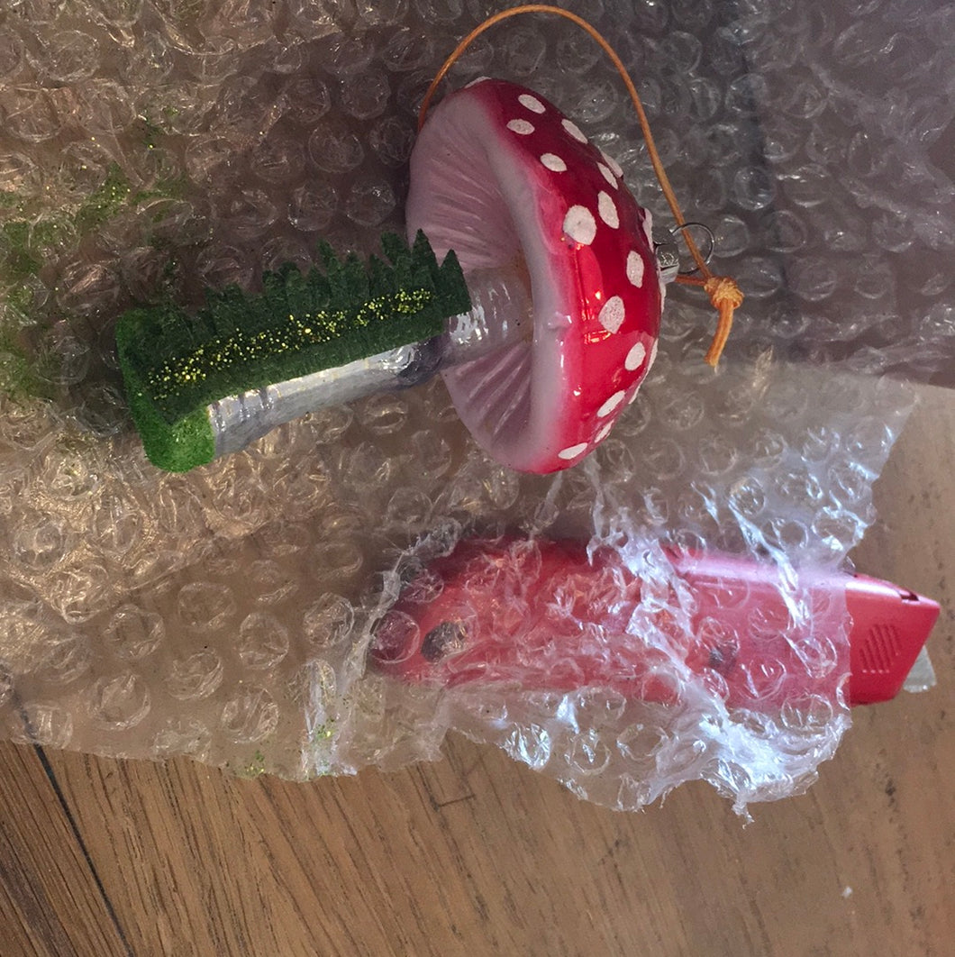 Mushroom ornament