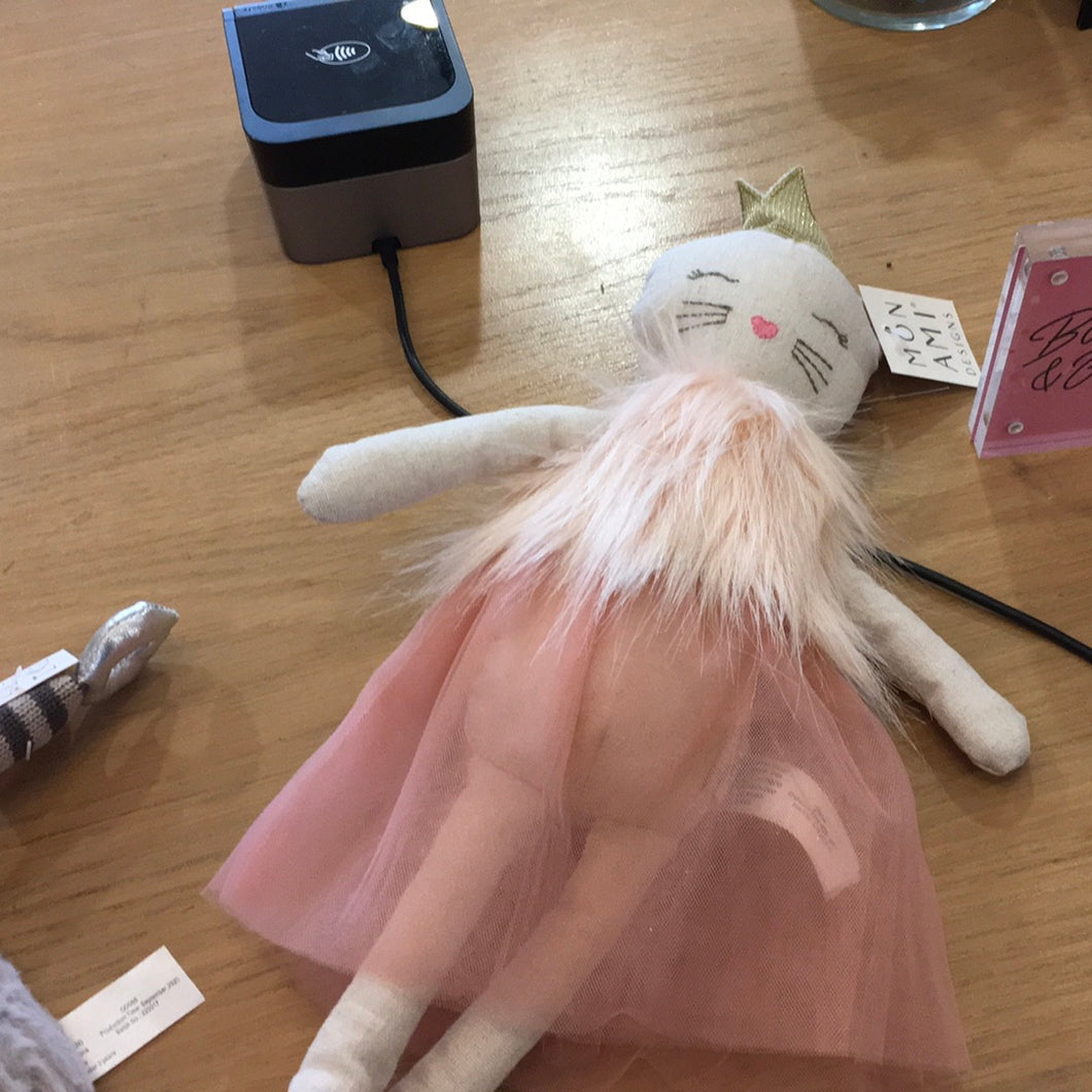 Mon ami kitty cat princess stuffed animal