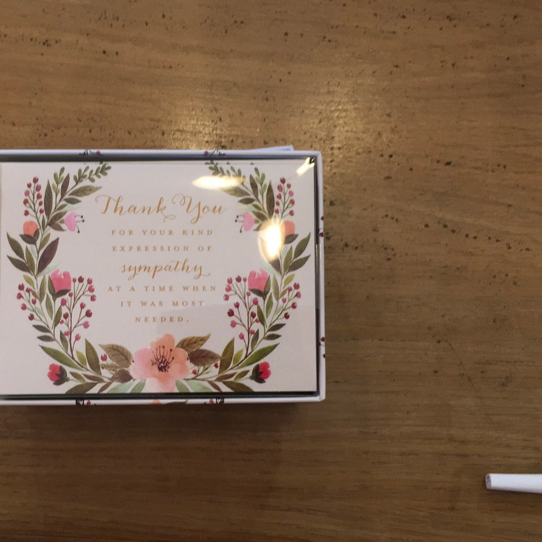 Boxed Thank You Sympathy- design group