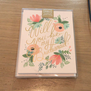 Rifle boxed cards will you be my bridesmaid?