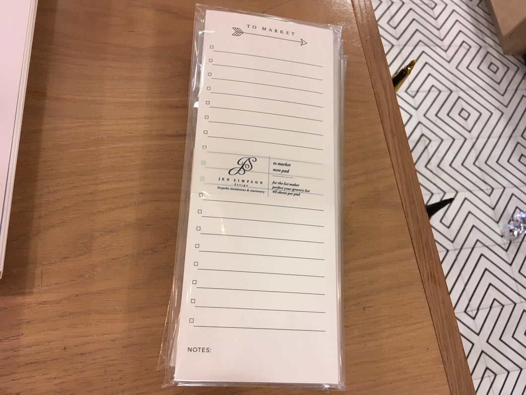 To Market Note Pad