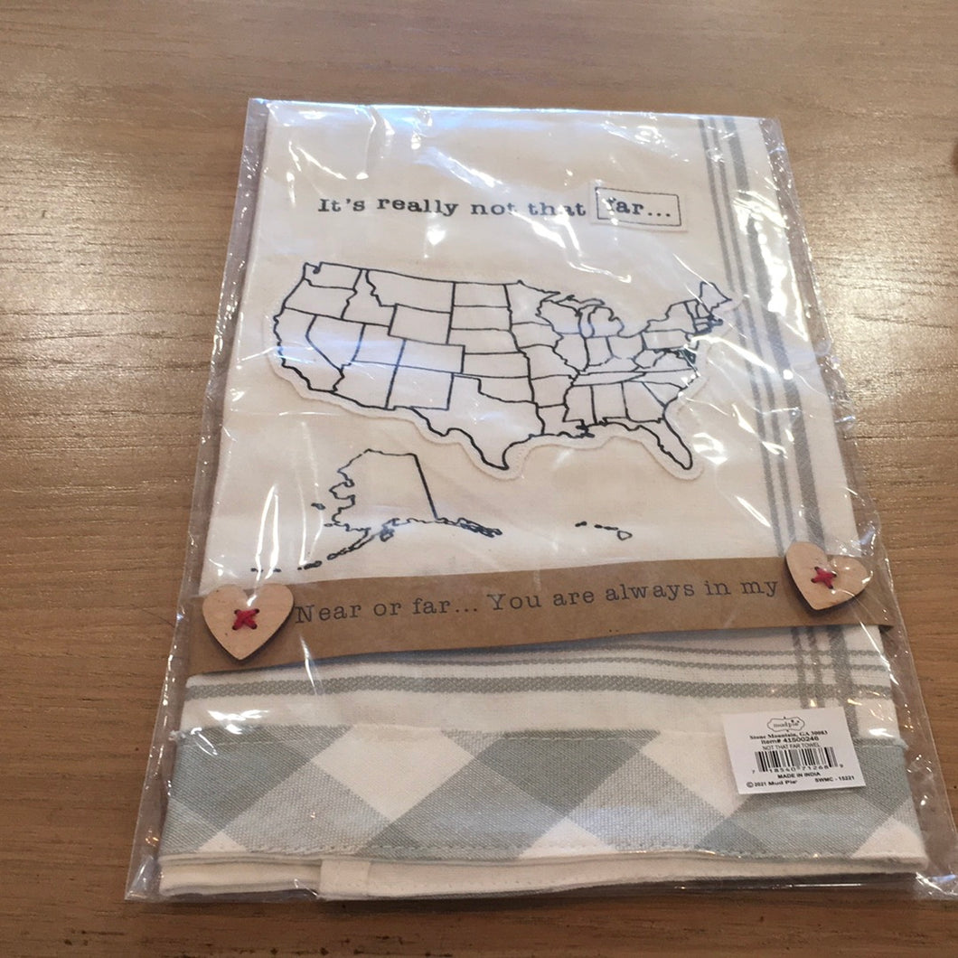 Mud pie near or far towel